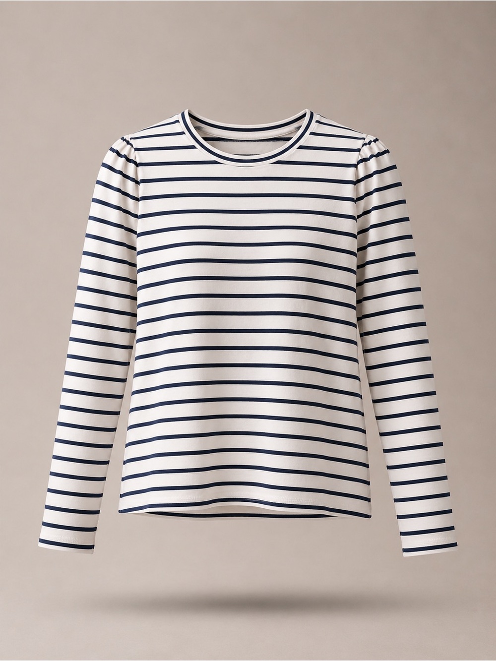 J. Crew Navy & White Striped Long-Sleeve Tee